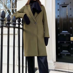 Babaton Stedman Coat In Olive Green